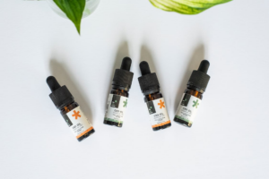 CBD oil bottles